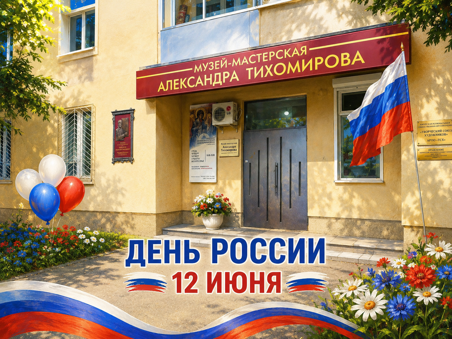Музей-мастерская А.Е. Тихомирова приглашает на мастер-класс «Символы России в мозаике»