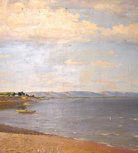 Санаев Е.П. Вид на р. Зею,холст,масло,180х90